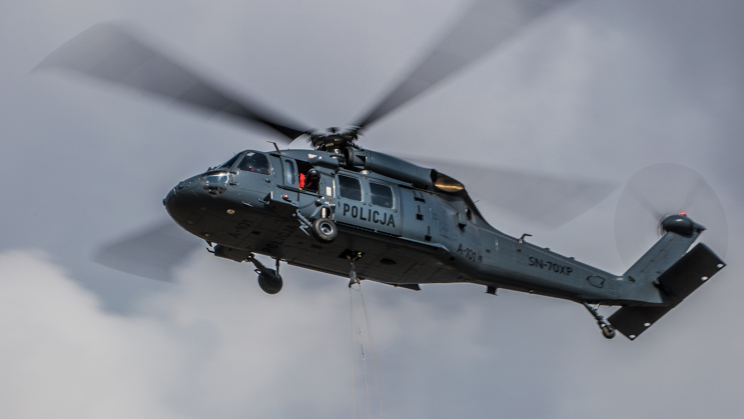 Incydent z policyjnym Black Hawkiem podczas wojskowego pikniku