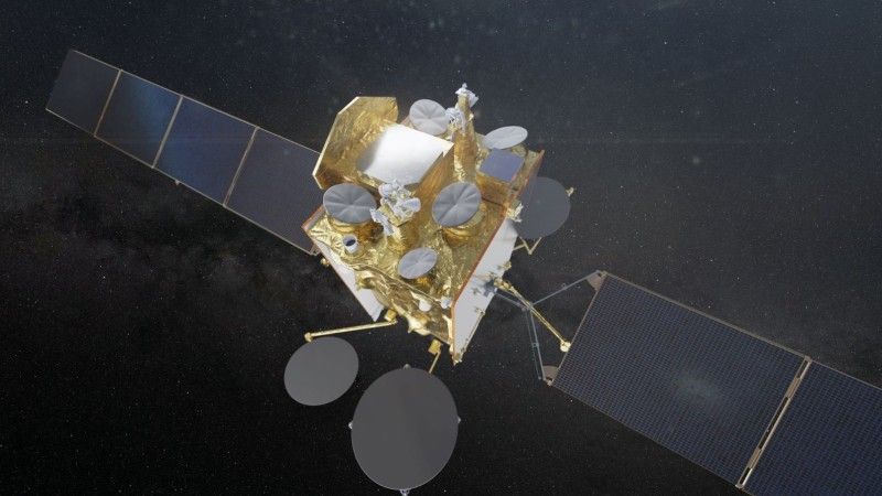 Satelita systemu Syracuse IV - koncepcja graficzna. Fot. Airbus [airbus.com]
