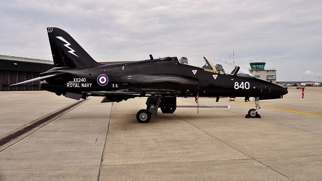 BAE Hawk T1 należący do 736. Dywizjonu Lotnictwa Royal Navy fot. Lmgaylard/Wikimedia/CC BY-SA 4.0