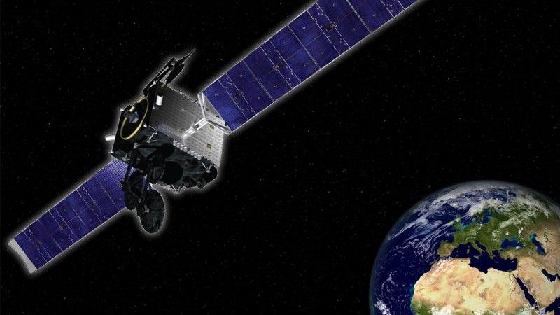 Artystyczna wizja satelity GovSat-1. Ilustracja: SES