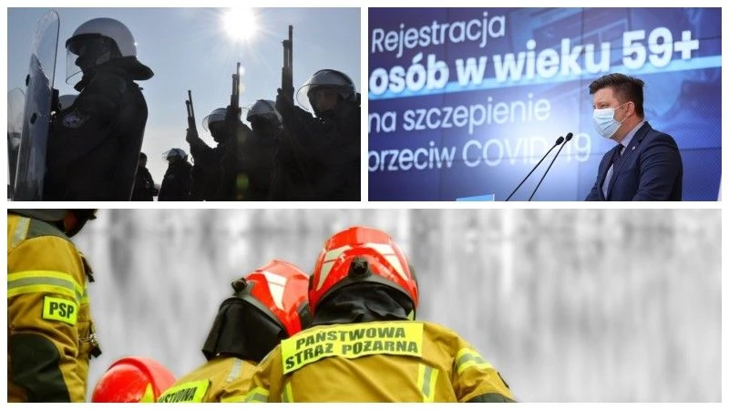 Fot. policja.pl; Twitter PremierRP; KW PSP w Katowicach