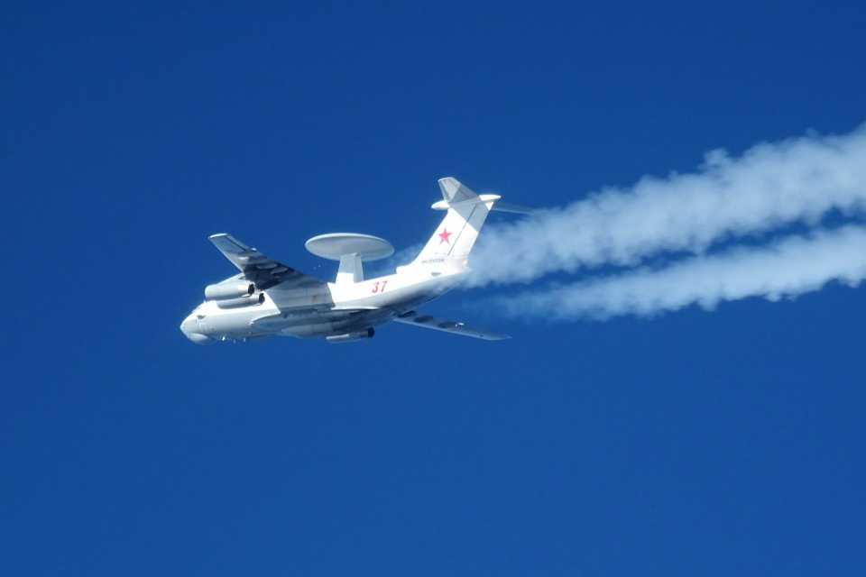 Rosyjski samolot dowodzenia odleciał z Białorusi