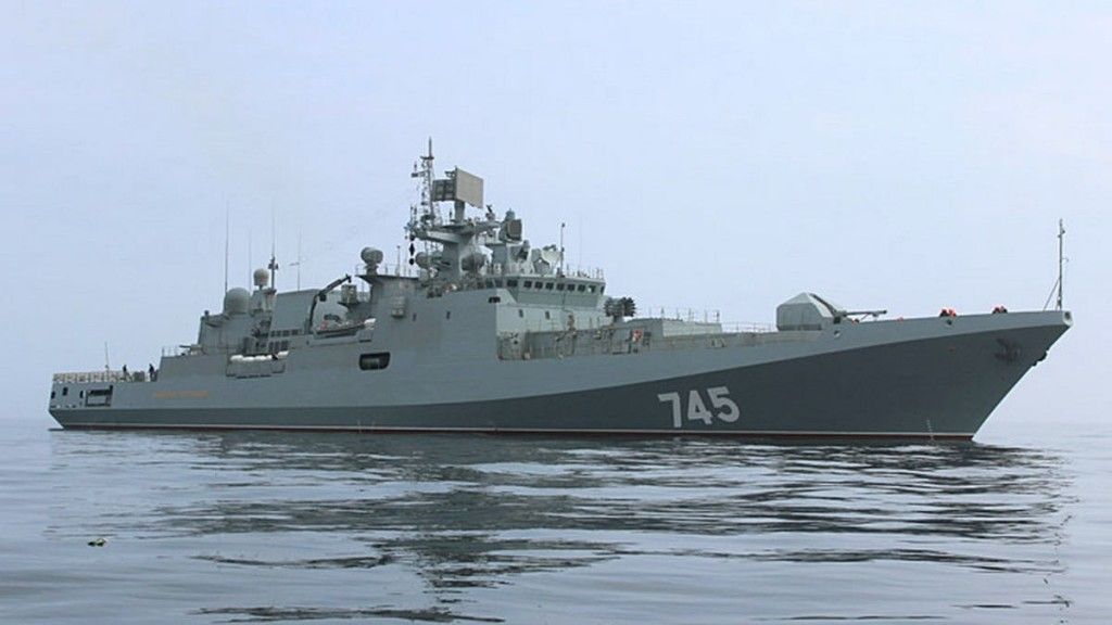 Fregata rakietowa Admirał Grigorowicz w lutym bieżącego roku odwiedziła Port Sudan, fot. mil.ru