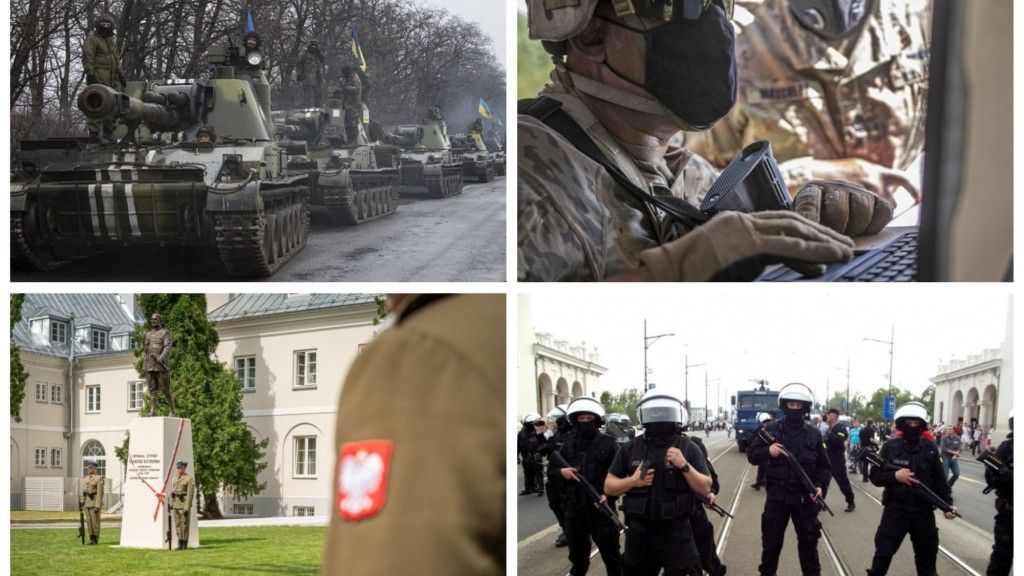 Fot. OSCE Special Monitoring Mission to Ukraine/Wikipedia/CC 2.0 / U.S. Army Cyber Command/Flickr/Domena publiczna / Akademia Sztuki Wojennej/Facebook / Piotr Drabik/Flickr/CC BY 2.0