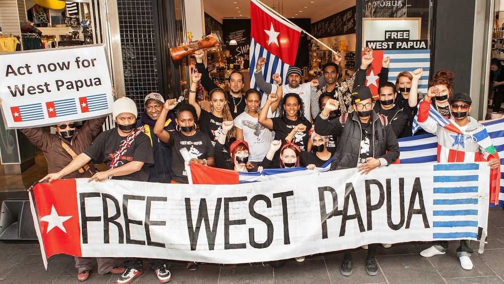Protest w sprawie niepodległości dla Papui Zachodniej , sierpień 2012, zdjęcie ilustracyjne. Fot: Nichollas Harrison/wikipedia.com/CC BY-SA 3.0