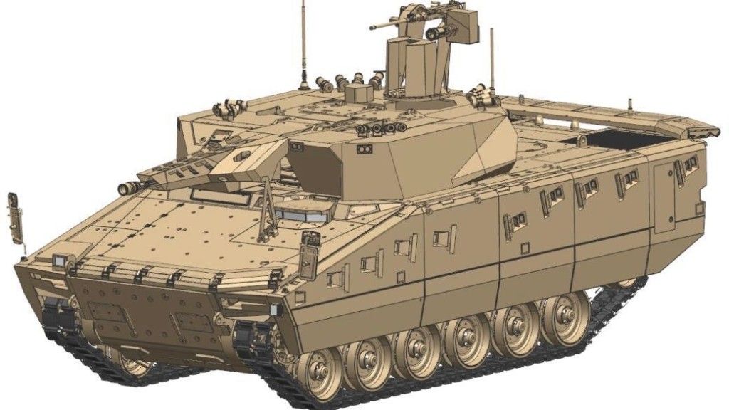Wizualizacja KF41 Lynx z ASOP StrikeShield. Fot. Rheinmetall Defence