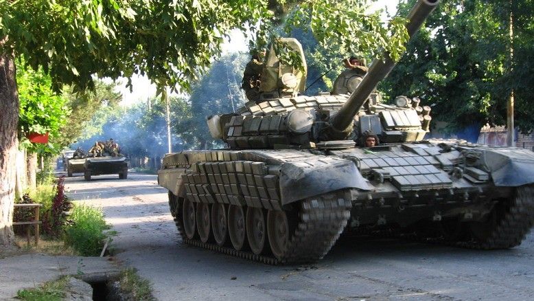 Rosyjski czołg T-72 w Osetii Południowej w 2008 roku. Fot. Yana Amelina/Wikimedia Commons/CC-BY-SA 3.0.
