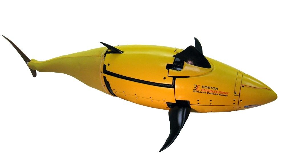 Mechaniczny tuńczyk może być wykorzystany np. do zwalczania płetwonurków bojowych przeciwnika – fot. Boston Engineering
