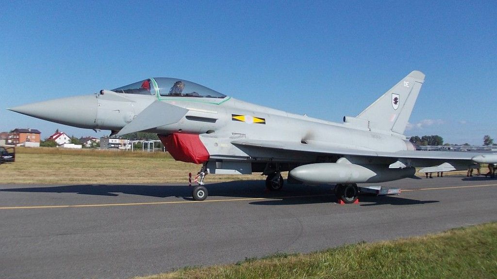 Należący do RAF Eurofighter Typhoon - fot. Jacek Siminski