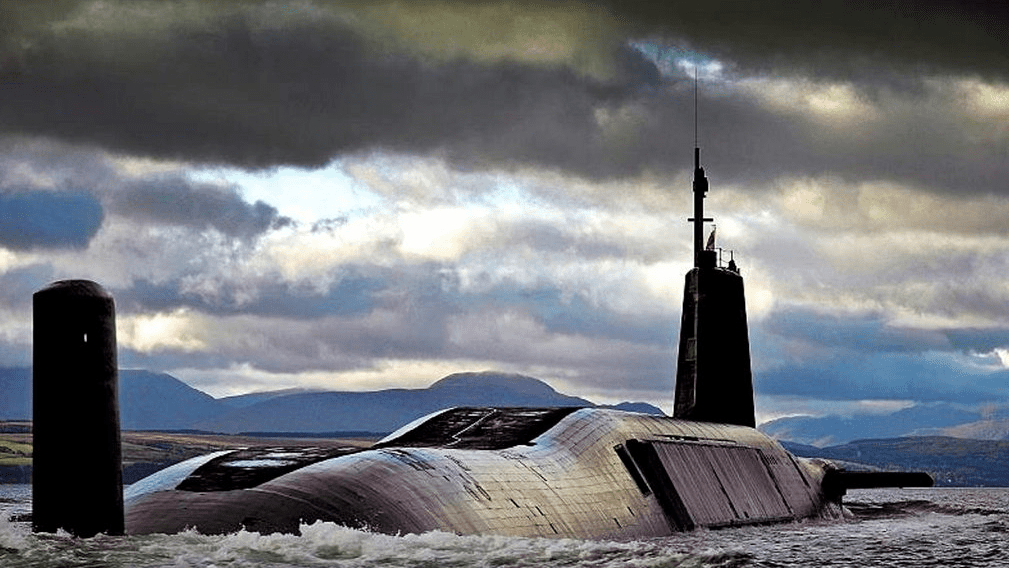 Strategiczny okręt podwodny typu Vanguard. Fot. MoD UK.