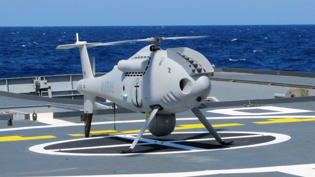 Nowy dron "Serval" dostarczono na „L’Adroit” - fot. Marine Nationale.