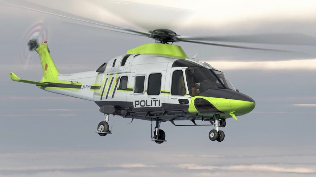 AW169 w barwach norweskiej policji - Fot. Leonardo Helicopters