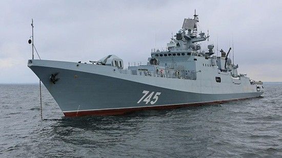 Rosyjska fregata projektu 11356 „Admiał Grigoriewicz” – fot. mil.ru