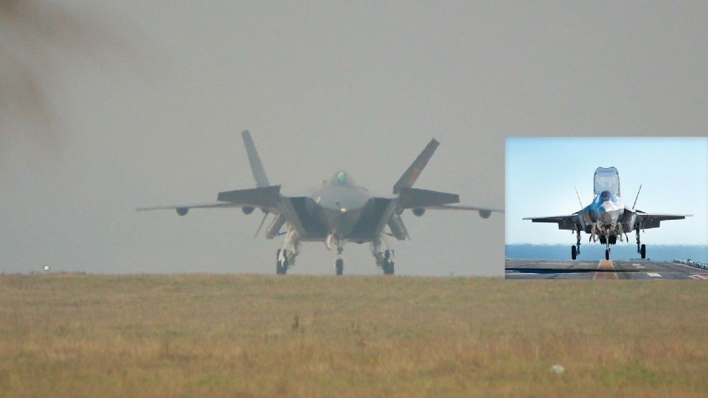 Wszystko wskazuje na to, że na najnowszym chińskim myśliwcu J-20 zastosowano wiele technologii wykradzionych z samolotu F-35 – fot. www.chinasmack.com