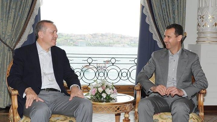 Dawni sojusznicy - Na zdj. Recep Tayyep Erdogan i Baszszar al-Asad - fot. www.presidentassad.net