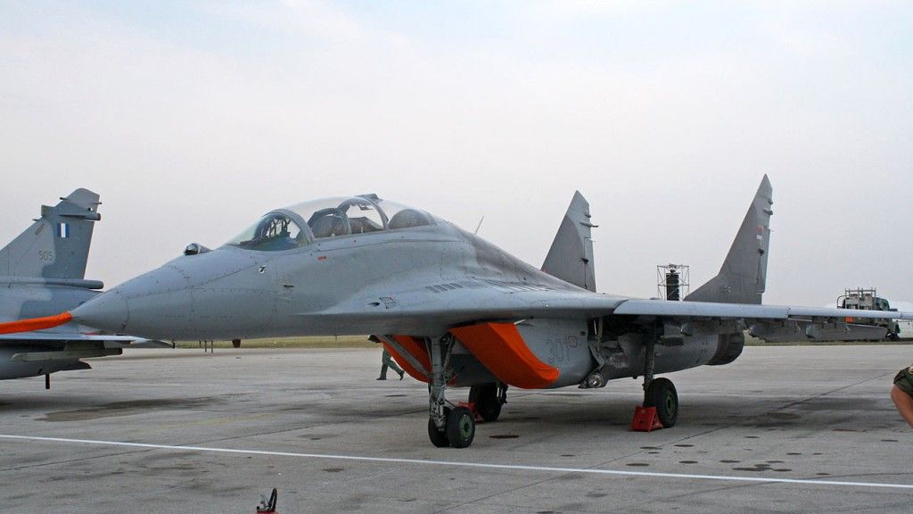 Serbski MiG-29UB, fot. Srđan Popović/Wikipedia, CC BY-SA 3.0