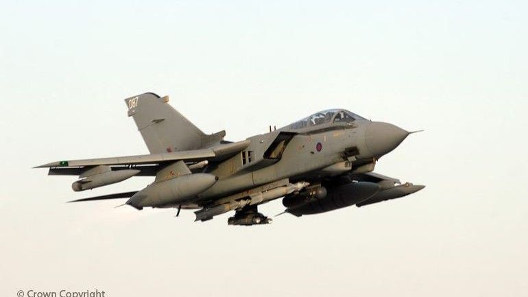 Brytyjski Tornado GR4 nad Afganistanem - fot. Crown Copyright
