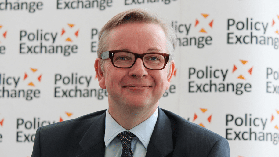 Michael Gove, minister sprawiedliwości w rządzie Davida Camerona i jeden ze zwolenników Brexitu. Fot. Matthew Smith, Policy Exchange/flickr/CC BY