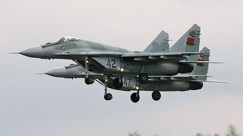 Białoruskie myśliwce MiG-29 - fot. Dmitrij Piczugin