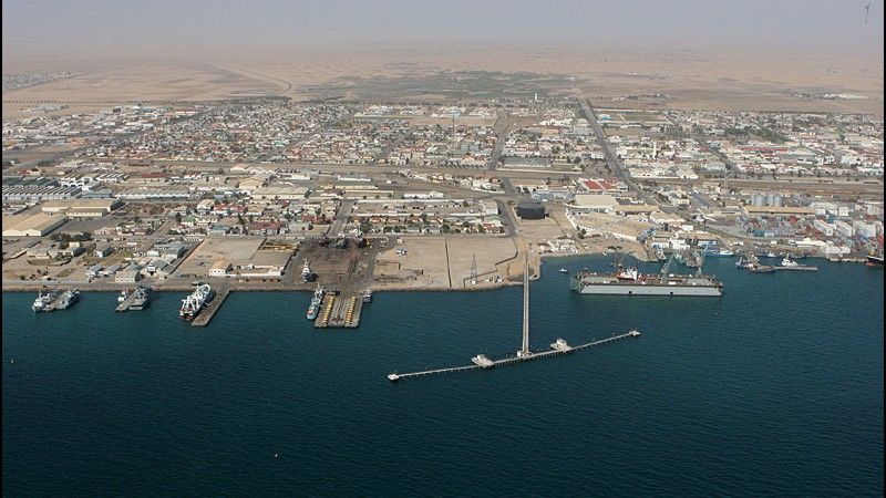 Chińczycy chcą w ciągu 10 lat zbudować bazę morską w Walvis Bay w Namibii - fot. www.walvisbaycc.org.na
