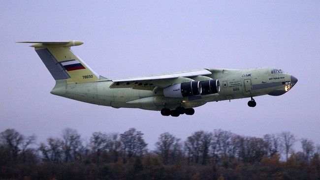 Pierwszy lot samolotu Ił-476, który trafi do rosyjskich sił zbrojnych - fot. Służba prasowa prezydenta Rosji