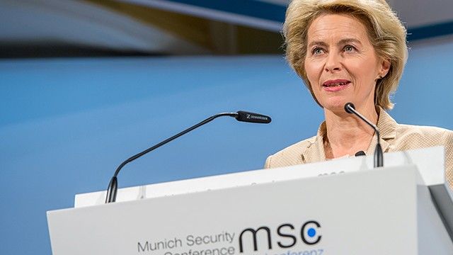 Minister obrony Niemiec Ursula von der Leyen. Fot. MSC/Müller via bmvg.de.