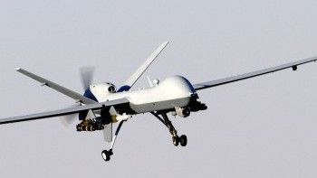 Amerykański Dron MQ-9 Reaper podczas lotu- fot. Wikipedia