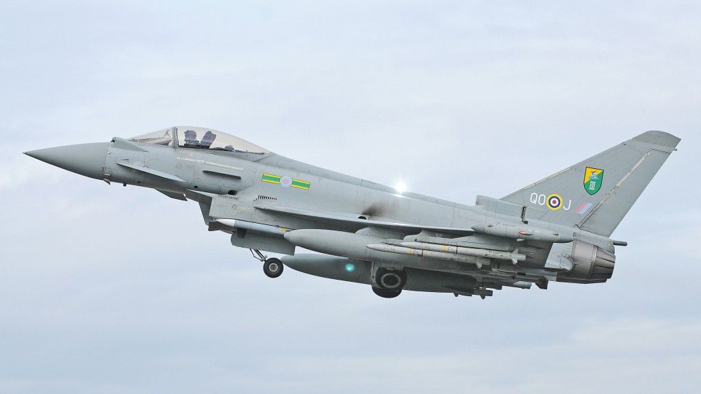 Brytyjski Eurofighter Typhoon - fot. RAF