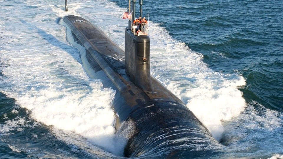 Atomowy okręt podwodny typu Virginia - fot. US Navy