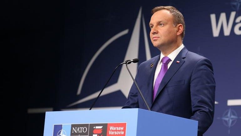 Prezydent Andrzej Duda podczas szczytu NATO w Warszawie. Fot. Defence24.pl.