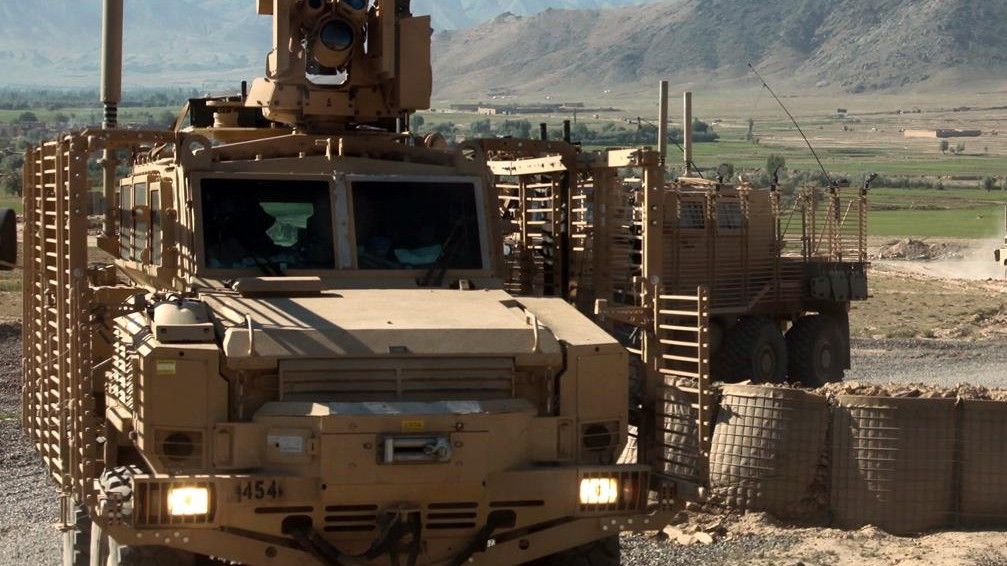 Ochronę przed Talibami mają zapewnić, m.in. pojazdy MRAP - fot. US Army.