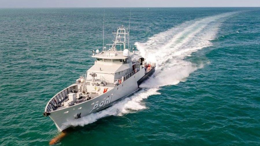 Belgijska marynarka wojenna otrzymała okręt patrolowy „Castor” – fot. www.mil.be