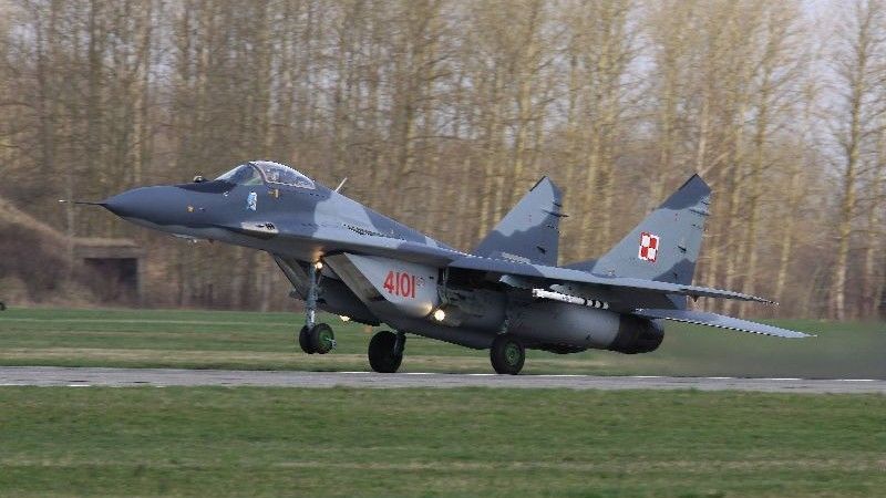 MiG-29 startujący z 22 Bazy Lotnictwa Taktycznego w Malborku./  Fot. 22 BLT
