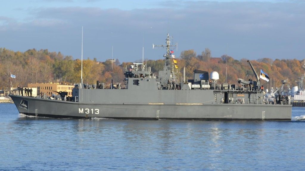 Do Kłajpedy wpłynął stały zespół przeciwminowy NATO w tym estoński niszczyciel min – ENS „Admiral Cowan”- fot. M.Dura