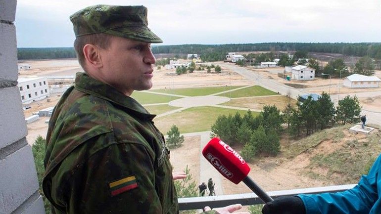 Gen. Silvestro Žukausko na poligonie w Podbrodziu. Fot. www.kam.lt