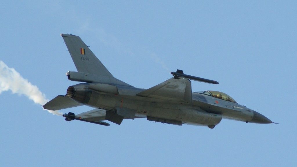 Belgowie utracili w wypadku jednego ze swoich F-16 Fighting Falcon - fot. Łukasz Pacholski