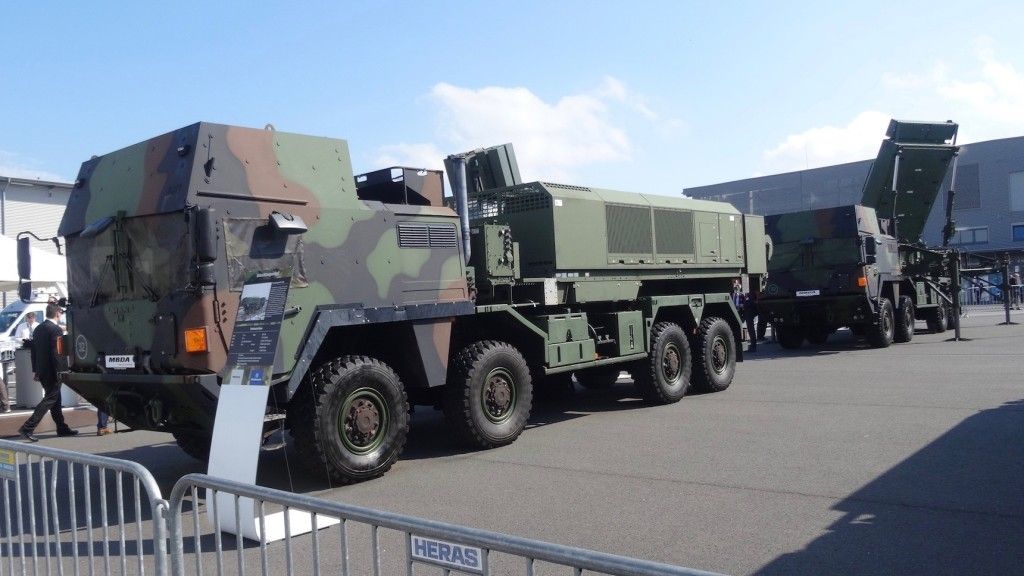 System MEADS na ekspozycji Bundeswehry podczas ILA 2016. Fot. J.Sabak