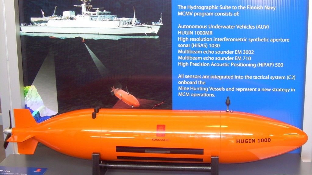 Pojazd Hugin 1000 będzie na wyposażeniu niszczyciela min Kormoran II – fot. M.Dura