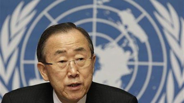 Sekretarz generalny ONZ Ban Ki Mun - fot. Reuters