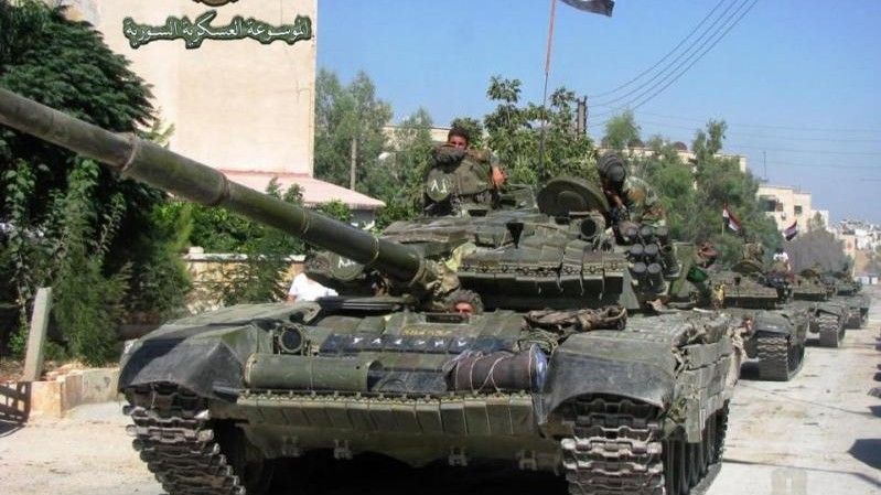 Syryjskie czołgi pojawiły się w strefie zdemilitaryzowanej oddzielającej Syrię i Izrael - fot. Internet