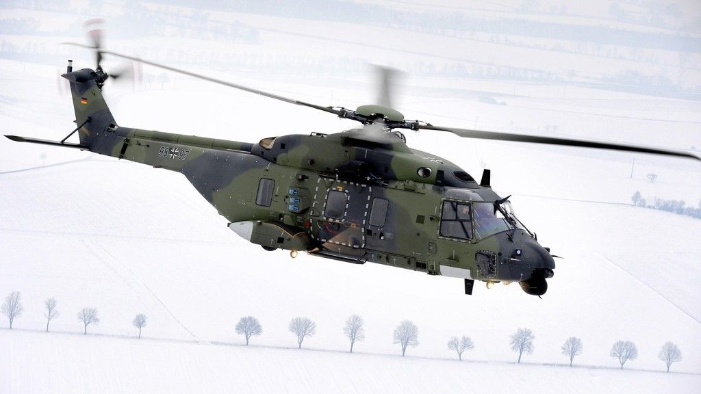 Według „The Spiegel” ograniczenie o jedną czwartą liczby zakupionych przez Niemców śmigłowców NH90 przyniosło tylko 3% oszczędności – fot. Eurocopter