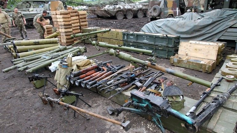 Skład broni separatystów odbity przez siły ukraińskie fot. mil.gov.ua