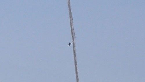 Agencja informacyjna TRTTurk pokazała zdjęcie momentu zestrzelenia syryjskiego MiG-a – fot. www.trtturk.com