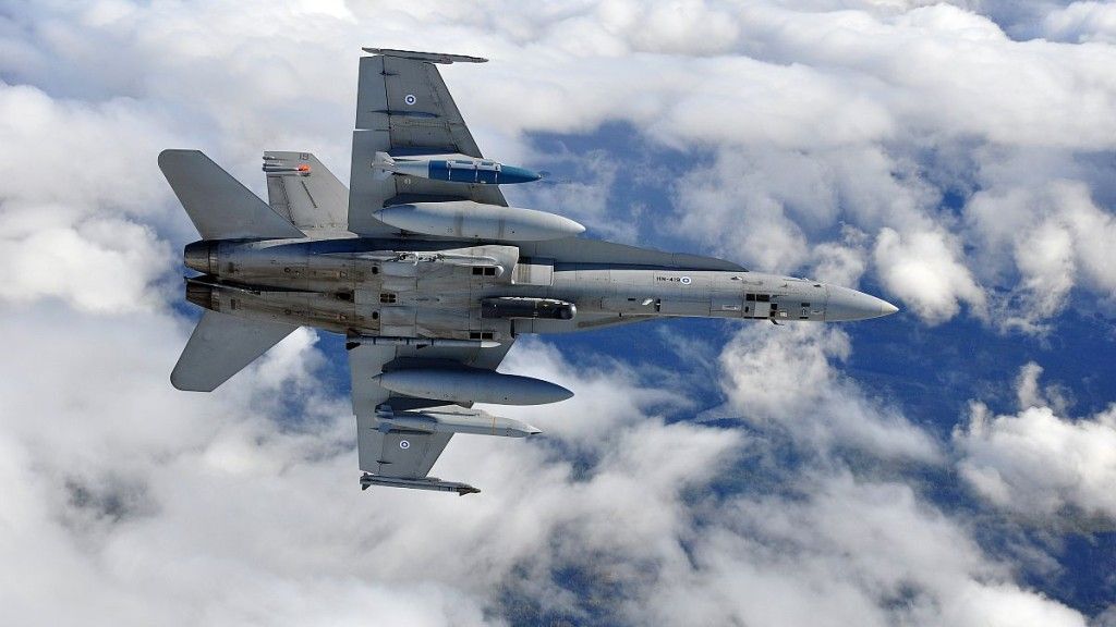 Fiński myśliwiec F-18 Hornet - fot. Puolustusvoimat