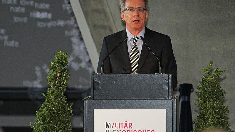 Federalny Minister Obrony Niemiec Thomas de Maizière - fot. Bundeswehra