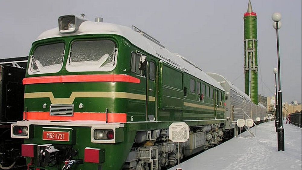Kolejowa wyrzutnia SS-24 Scalpel - fot. mil.ru