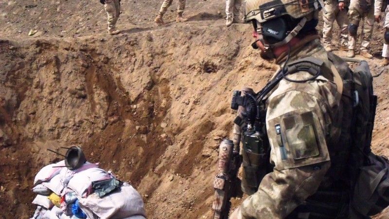 Afganistan: Polacy zlikwidowali skład materiałów do produkcji bomb (fot. PKW Afganistan)