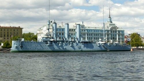 Okręt-muzeum Aurora - fot. Ministerstwo Obrony Federacji Rosyjskiej
