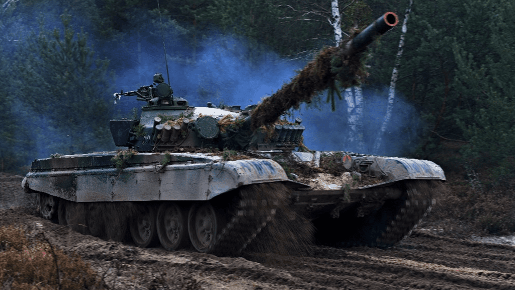 Czołg T-72M1 z 21. Brygady Strzelców Podhalańskich. Fot. 21bsp.wp.mil.pl.