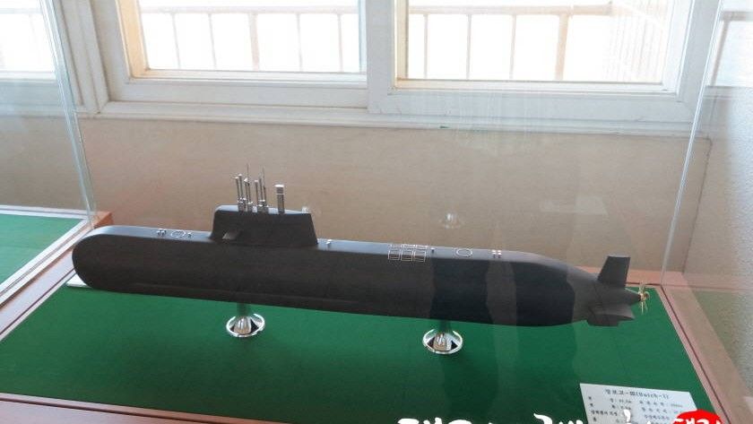 Model, wedle informacji, pokazujący planowany wygląd nowych koreańskich okrętów podwodnych - fot. Internet